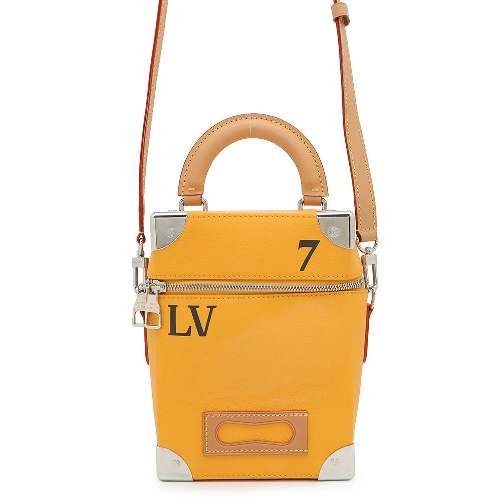 Louis Vuitton handbag cowhide leather Vertical Trunk shoulder bag